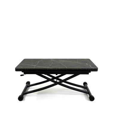 Stalas transformeris ULM 100x57-114 cm, juoda su auksu 4