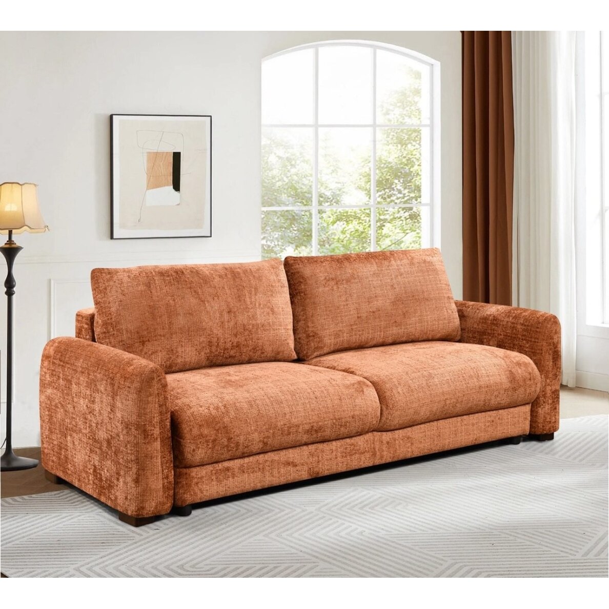 Trivietė sofa-lova DUNE, ruda (terakota) 3 Trivietė sofa-lova DUNE, ruda (terakota) 3