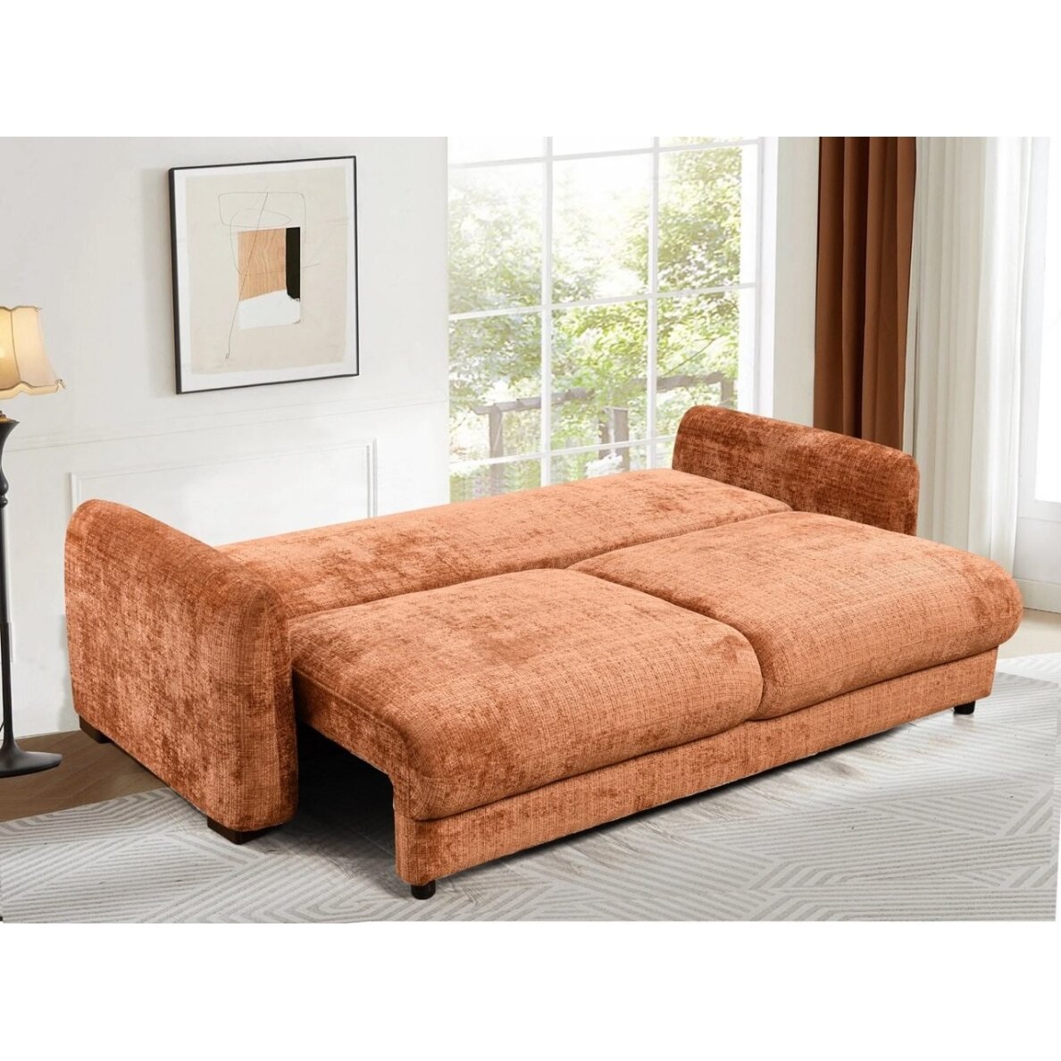 Trivietė sofa-lova DUNE, ruda (terakota) 4 Trivietė sofa-lova DUNE, ruda (terakota) 4