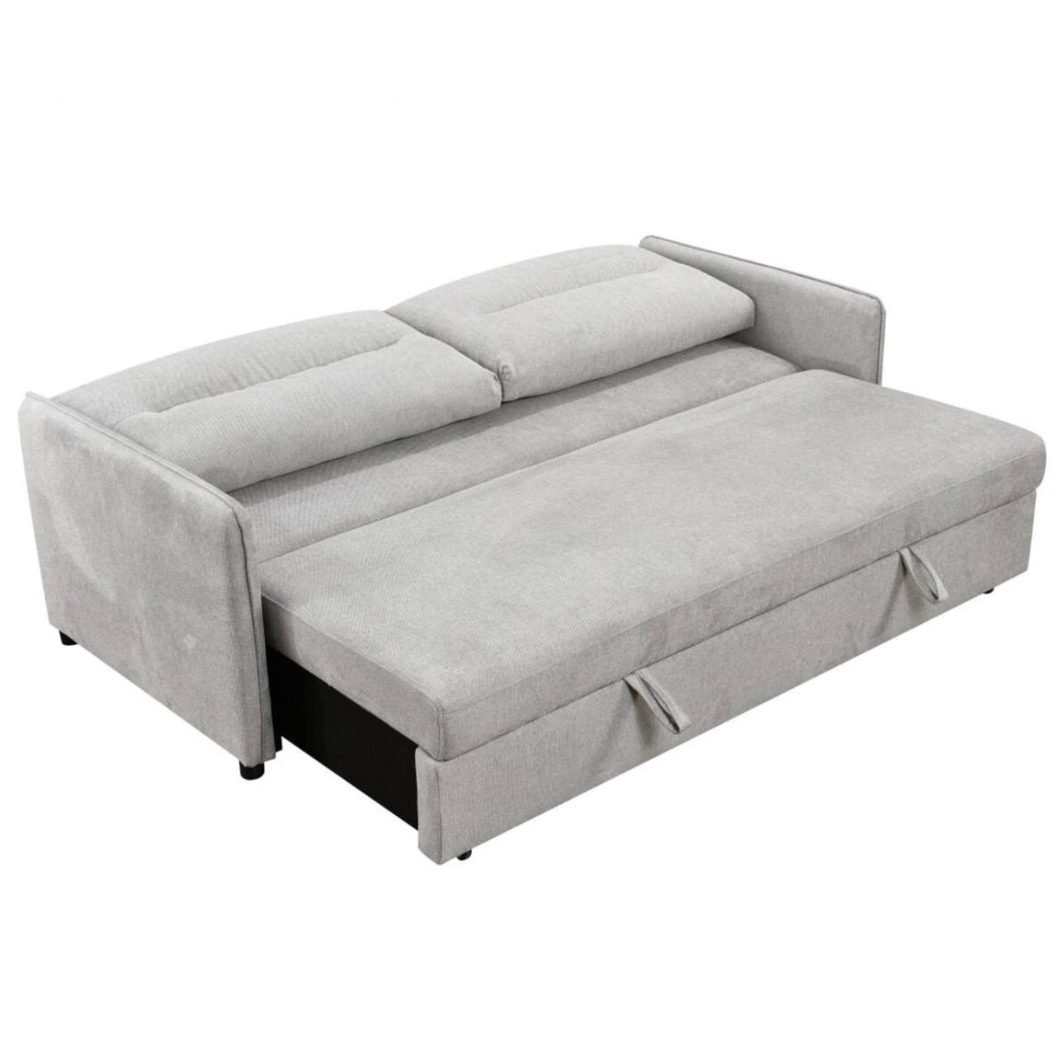 Trivietė sofa-lova GIROS, šviesiai pilka 2