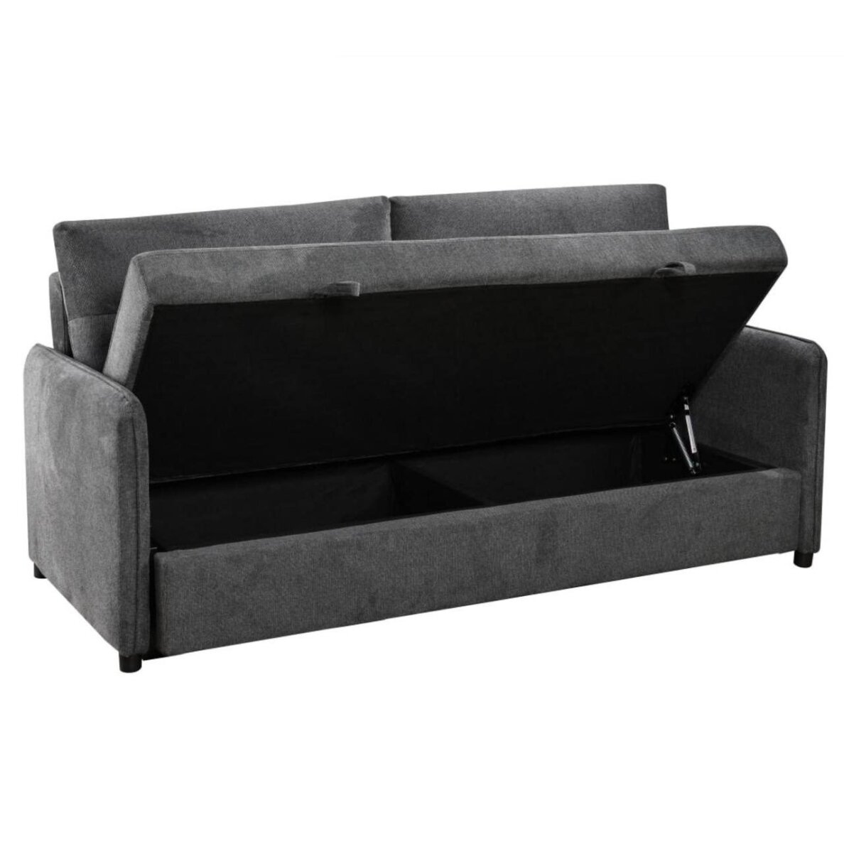 Trivietė sofa-lova GIROS, tamsiai pilka 1 Trivietė sofa-lova GIROS, tamsiai pilka 1