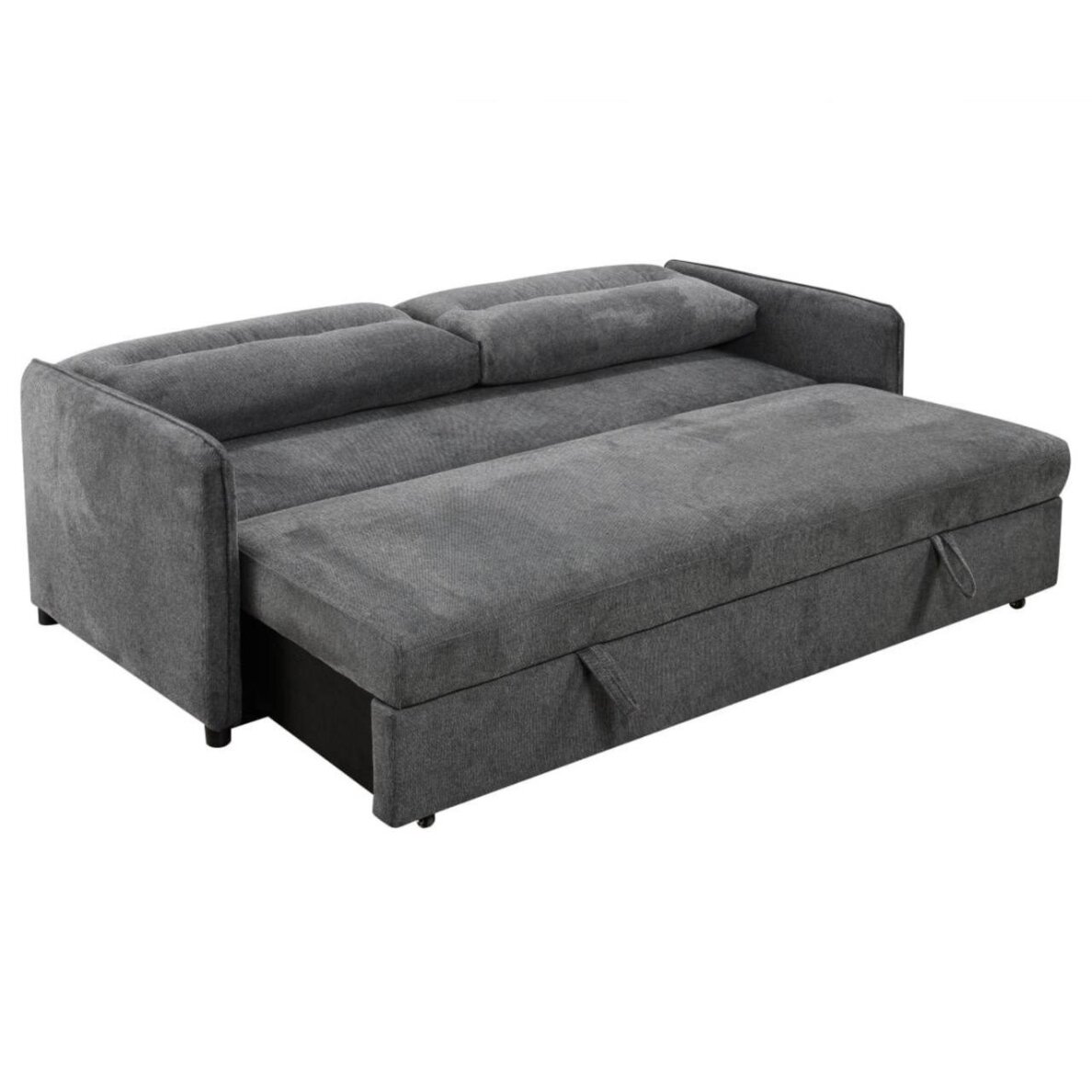 Trivietė sofa-lova GIROS, tamsiai pilka 2