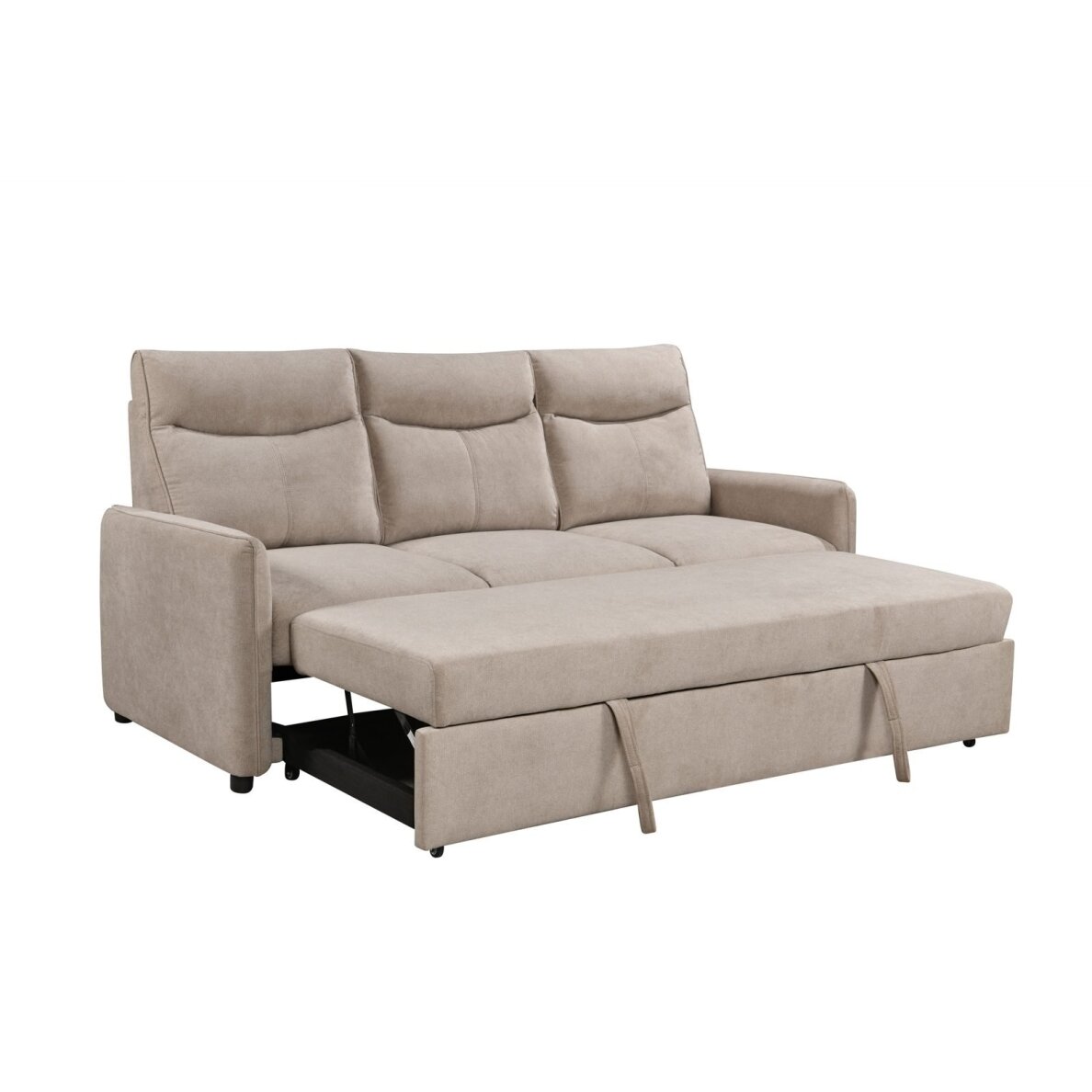 Trivietė sofa-lova LUMEN, smėlio 3 Trivietė sofa-lova LUMEN, smėlio 3