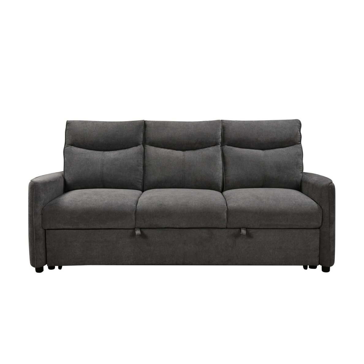 Trivietė sofa-lova LUMEN, tamsiai pilka