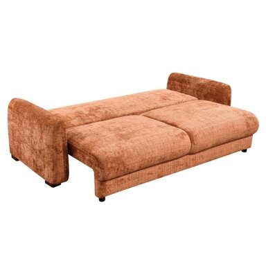 Trivietė sofa-lova DUNE, ruda (terakota)