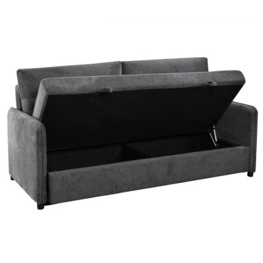 Trivietė sofa-lova GIROS, tamsiai pilka