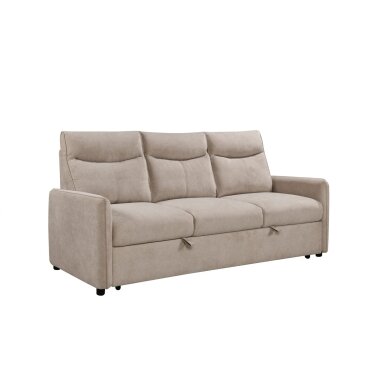 Trivietė sofa-lova LUMEN, smėlio