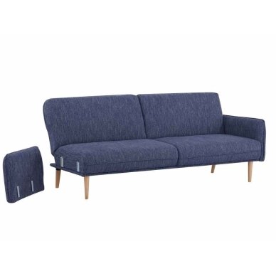 Trivietė sofa-lova BORGO, mėlyna 4 Trivietė sofa-lova BORGO, mėlyna 4