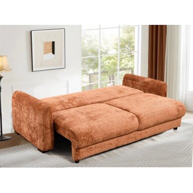 Trivietė sofa-lova DUNE, ruda (terakota) 4 Trivietė sofa-lova DUNE, ruda (terakota) 4