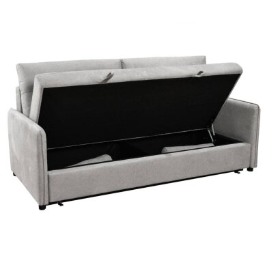 Trivietė sofa-lova GIROS, šviesiai pilka 1