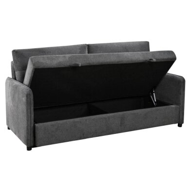 Trivietė sofa-lova GIROS, tamsiai pilka 1