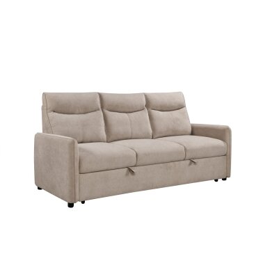 Trivietė sofa-lova LUMEN, smėlio 1 Trivietė sofa-lova LUMEN, smėlio 1