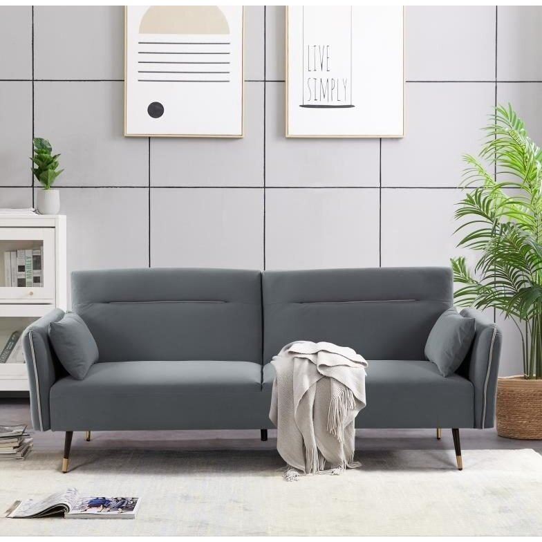 Trivietė sofa-lova VERDI, pilka 3 Trivietė sofa-lova VERDI, pilka 3