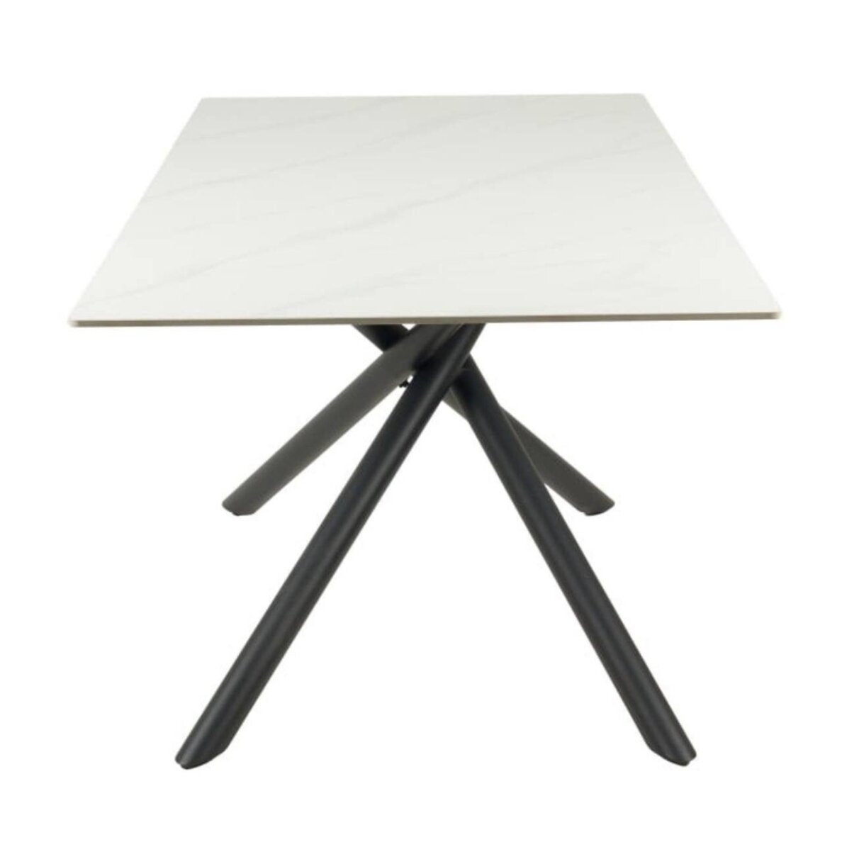 Valgomojo stalas LOTUS 180x90 cm, matinis baltas marmuras 2 Valgomojo stalas LOTUS 180x90 cm, matinis baltas marmuras 2