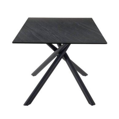 Valgomojo stalas LOTUS 180x90 cm, matinė antracito 2