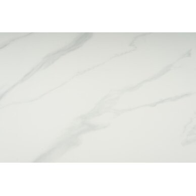 Valgomojo stalas LOTUS 180x90 cm, matinis baltas marmuras 4